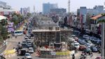 Foto: Top! Beton Jalur LRT Sudah Membelah Kelapa Gading