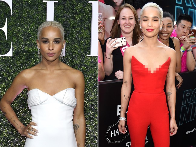 Zoe Kravitz, dari kepang rasta jadi pixie. Foto: Getty Images