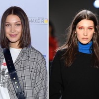 Bella Hadid, dari panjang bergelombang jadi bob pendek. Foto: Getty Images