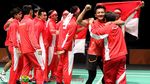 Indonesia Pertahankan Medali Emas Bulutangkis Beregu Putra