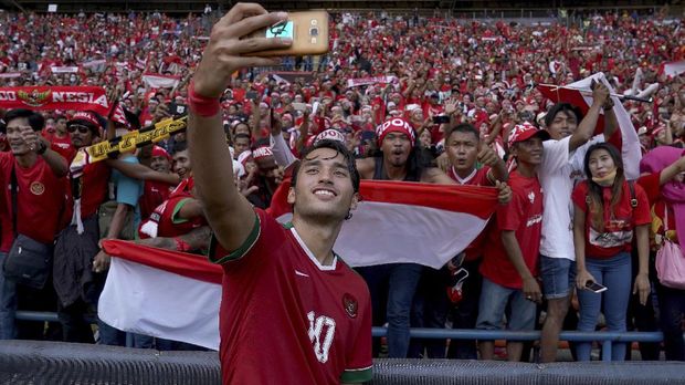 Ezra Walian usai membela Timnas Indonesia di SEA Games 2017 Malaysia. (