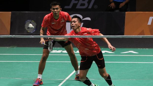 Fajar Alfian/Muhammad Rian Ardianto sudah harus bertemu pemain Indonesia lainnya bila lolos ke babak kedua.