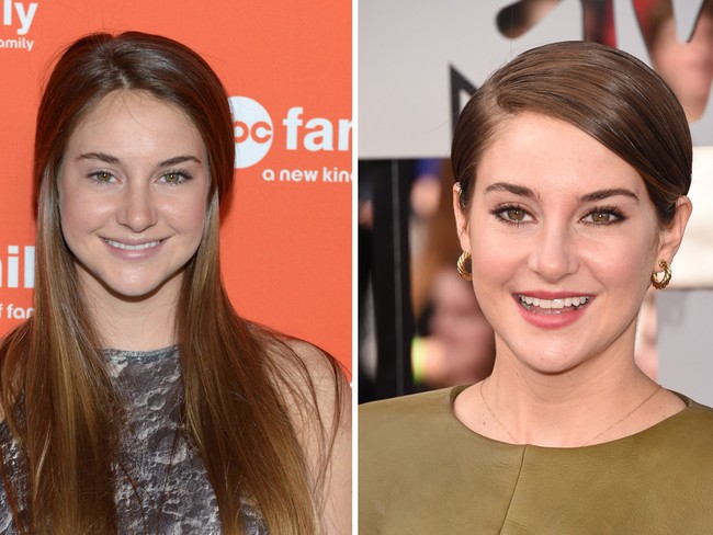 Shailene Woodley, dari panjang jadi pendek. Foto: Getty Images