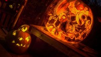 Ini dia lukisan bertema halloween Nightmare Before Christmas yang bisa menambah efek seram ketika halloween. Foto: Istimewa