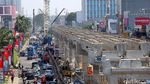 Foto: Top! Beton Jalur LRT Sudah Membelah Kelapa Gading