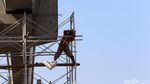 Foto: Top! Beton Jalur LRT Sudah Membelah Kelapa Gading