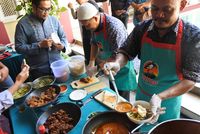 Nikmatnya Gorengan Kambing dengan Nasi Ulam Khas Betawi