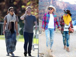 Foto: Beda Gaya Istri Bos Facebook Vs Bos First Travel