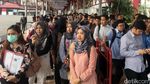 Ratusan Orang Berburu Lowongan Kerja di Jobfair Kemayoran