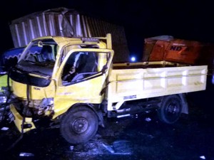11 Kendaraan Tabrakan Beruntun di Cianjur