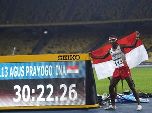 Atletik Sumbang Dua Emas dari Tolak Peluru dan 10.000 Meter Putra