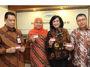 Mensos dan Himbara Pantau Pencetakan Kartu Keluarga Sejahtera