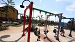 Fasilitas Taman di Kota Tangerang Dibangun Dari Ban Bekas