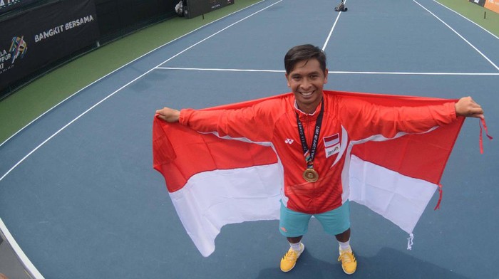 Christopher Rungkat Genggam Emas Tenis Tunggal Putra