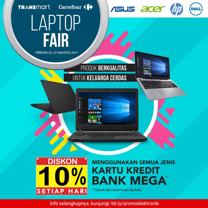 Transmart Carrefour Gelar Diskon 10% Khusus Laptop & 5% Smartphone