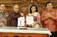 Launching Kartu Pekerja Indonesia di Wisma KBRI Seoul dihadiri 200 Pekerja Indonesia di Republik Korea, Pejabat Kedutaan Besar, Direktur BNI Adi Sulistyowati, SEVP IT BNI Dadang Setiabudi, dan Shadiq Akasya SVP BNI (Foto: BNI)