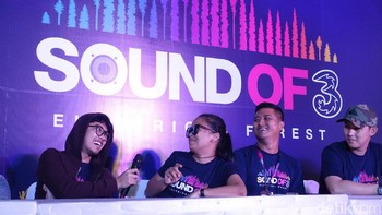 Sound of Tri digelar oleh operator Hutchison 3 Indonesia (Tri). Foto: detikINET/Agus Tri Haryanto