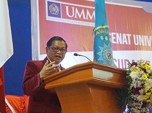 Di Wisuda UMM, Pramono Anung Ajak Pemuda Tingkatkan Kreativitas
