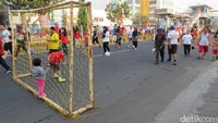 Anak-anak ikut keseruan CFD. Foto: Noval/detikcom