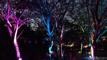 Sound of Tri sebuah konser musik yang mengusung konsep eletrical forest. Foto: detikINET/Agus Tri Haryanto