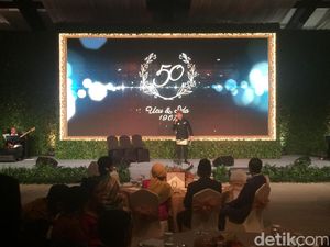 Jokowi, Megawati hingga CT Hadiri Ultah Pernikahan Emas JK
