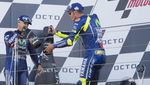 Dovizioso Diapit Vinales dan Rossi di Podium Silverstone