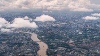 Bangkok dilintasi sungai besar bernama Sungai Chao Phraya /Foto: AFP