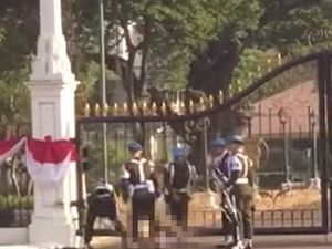 Polisi Sebut Brokington Tak Sadar Lari Bugil ke Istana