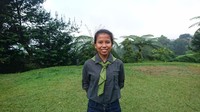 Mathilda Dwi Lestari (23) pendaki seven summit, mahasiswa Unpar Bandung juga tergabung di unit kegiatan mahasiswa Mahitala. Kata dia, ingin mengangkat sisi humanis perempuan di gunung (Ahmad Masaul Khoiri/detikTravel)
