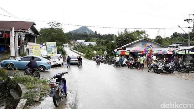 Pasar Entikong, Sanggau, Kalimantan Barat (Rachman Haryanto/detikcom)