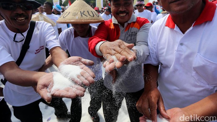 Ribuan petani tebu dari berbagai daerah berunjuk rasa di depan Istana Negara. Mereka menuntut harga gula naik, khususnya harga gula lokal yang semakin rendah.