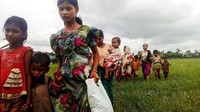 Mereka memohon kepada kami agar tidak mengirimkan mereka kembali ke Myanmar, ujar seorang polisi Bangladesh seperti dilansir kantor berita AFP, Senin (28/8/2017). Foto: AFP