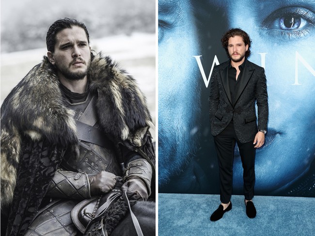 Aktor Inggris Kit Harington tak jauh berbeda dari versi dirinya saat memerankan Jon Snow. Hanya kurang mantel bulu tebal ala ksatria Nights Watch.