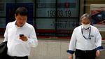 Foto: Bursa Saham Tokyo Dirudal Korut