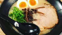 Ramen Jinanbo menyajikan sup tonkotsu tanpa aroma tajam dengan mie lurus tipis dan telur rebus di atasnya. Ramen ini sangat populer di kalangan pria dan wanita. Foto: Istimewa