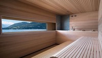 Spa dalam ruangan yang dilapisi marmer mewah, dengan lima bak air panas, dengan pemandangan menghadapat danau dan perdesaan, siapa yang menolak? Sauna meeah ini bisa kamu rasakan di Grand Hotel Tremezzo, Daanu Komo, Italia (dok Tremezzo Hotel)