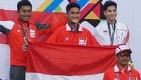 Remaja 16 tahun, Muhammad Naufal Mahardika, menyumbangkan emas kesepuluh untuk kontingen Indonesia. Dia tampil oke di nomor 10meter air rifle putra.  (Instagram @mnmahardika)