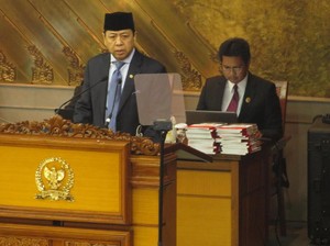 Novanto Pamer Kinerja DPR di Paripurna HUT Ke-72