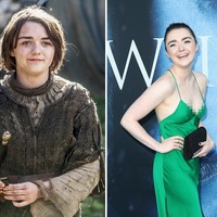 Si tomboi Arya Stark yang jago bermain pedang, berbeda jauh dengan kehdiupan nyata Maisie Williams yang justru senang pakai makeup dan gaun cantik di karpet merah.