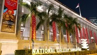National Gallery Singapura atau Galeri Nasional Singapura di Singapura menyajikan sejumlah karya seni kelas internasional yang sayang untuk dilewatkan (Tri Ispranoto/detikTravel)