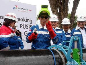 Pembangunan Pipa Gas Bumi Grissik-Pusri 176 Km Dimulai