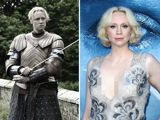 Brienne of Tarth digambarkan sebagai ksatria wanita yang gagah dengan kemampuan berpedangtak kalah dari pria. Padahal di kehidupan nyata, Gwendoline Christie justru sosok wanita yang feminin dan stylish.  