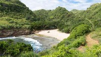 Ingin suasana pedesaan plus pantai yang sejuk? Pantai Ngetun bisa menjadi solusinya. Sepanjang jalan ke Pantai Ngetun, suasana desanya sangat lekat dan menyejukkan (Bakhtiar Alldino/dTraveler)