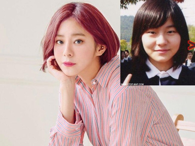 Mantan personel After School, Uee, melakukan operasi plastik pada bagian mata dan rahang. Uee yang pernah menjadi co-host Music Bank itu pun kini tampak cantik memesona. Foto: Dok. K-Pop.Map, Instagram