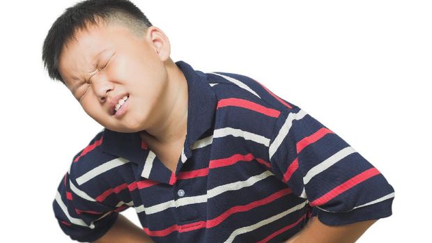 Ilustrasi anak perut sakit