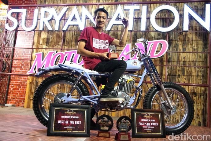 Honda Tiger Scrambler Tracker Jadi Raja Modifikasi Banjarmasin