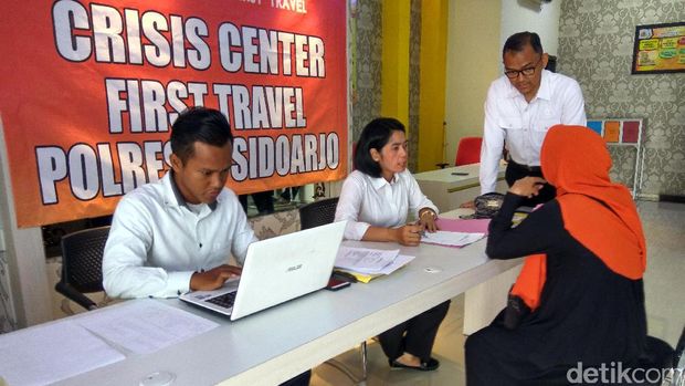  Crisis Center Korban First Travel di Polresta Sidoarjo