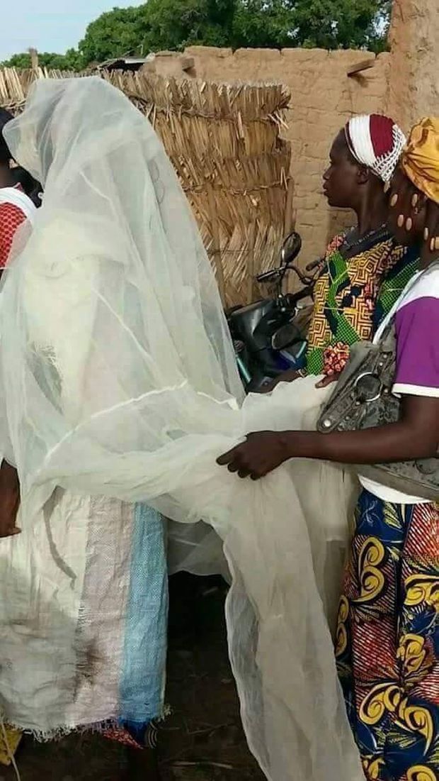  Viral Pengantin Wanita Pakai Gaun Dari Kelambu Jaring Nyamuk