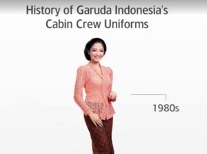 Inilah Sejarah Seragam Pramugari Garuda, Pernah Pakai Kebaya