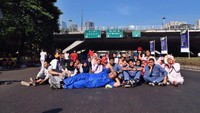 “Jujur, ini CFD-an pertama gue selama puluhan tahun tinggal di Jakarta. Seru abis!” ujar Asta. Foto: dok. Akbar Moose/RAN